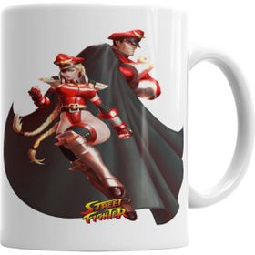 Baskı Dükkanı KB4264 Street Fighter Bison E Cammy Porselen Kupa Bardak