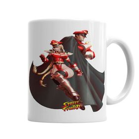 Baskı Dükkanı KB4264 Street Fighter Bison E Cammy Porselen Kupa Bardak