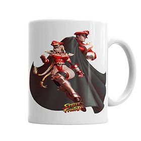 Baskı Dükkanı KB4264 Street Fighter Bison E Cammy Porselen Kupa Bardak