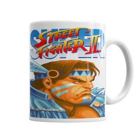 Baskı Dükkanı KB4268 Street Fighter Thunder Hawk Porselen Kupa Bardak