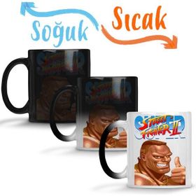 Baskı Dükkanı KB4270 Street Fighter Sagat Porselen Kupa Bardak