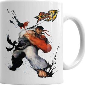 Baskı Dükkanı KB4271 Street Fighter Ryu Porselen Kupa Bardak
