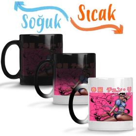 Baskı Dükkanı KB4276 Street Fighter Chunli Porselen Kupa Bardak