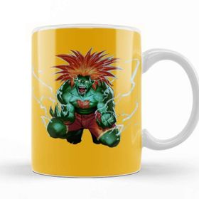 Baskı Dükkanı KB4278 Street Fighter Blanka Porselen Kupa Bardak
