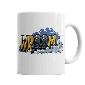 Baskı Dükkanı KB4312 Wroom Porselen Kupa Bardak
