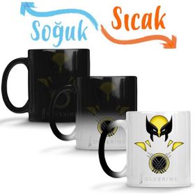 Baskı Dükkanı KB4325 Wolverine Fem Porselen Kupa Bardak