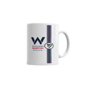 Baskı Dükkanı KB4331 Williams Martini Racing Formula 1 Porselen Kupa Bardak