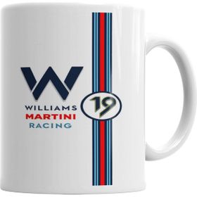 Baskı Dükkanı KB4331 Williams Martini Racing Formula 1 Porselen Kupa Bardak