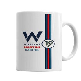 Baskı Dükkanı KB4331 Williams Martini Racing Formula 1 Porselen Kupa Bardak