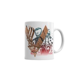 Baskı Dükkanı KB4343 Vikings Serie Porselen Kupa Bardak