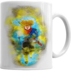 Baskı Dükkanı KB4374 Trunks Super Sayajin Rage Porselen Kupa Bardak