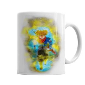 Baskı Dükkanı KB4374 Trunks Super Sayajin Rage Porselen Kupa Bardak