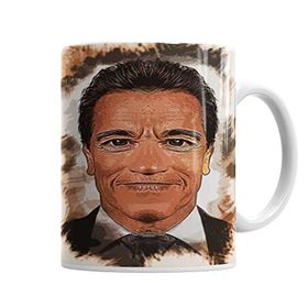 Baskı Dükkanı KB4403 Arnold Schwarzenegger Porselen Kupa Bardak