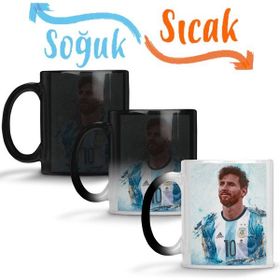 Baskı Dükkanı KB4407 Argentina De Messi Porselen Kupa Bardak