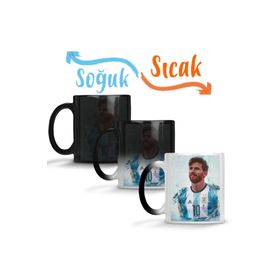 Baskı Dükkanı KB4407 Argentina De Messi Porselen Kupa Bardak