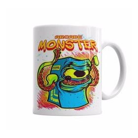 Baskı Dükkanı KB4410 Arcade Monster Porselen Kupa Bardak