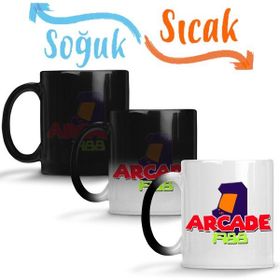 Baskı Dükkanı KB4411 Atari Nostalji Arcade 1988 Atari Porselen Kupa Bardak
