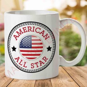 Baskı Dükkanı KB4440 American Porselen Kupa Bardak