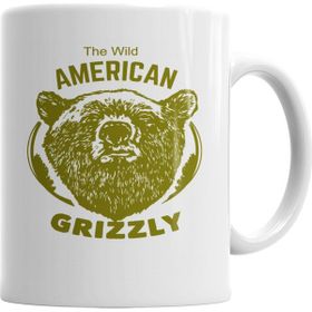 Baskı Dükkanı KB4441 American Grizzly Porselen Kupa Bardak