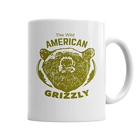 Baskı Dükkanı KB4441 American Grizzly Porselen Kupa Bardak