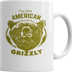 Baskı Dükkanı KB4441 American Grizzly Porselen Kupa Bardak
