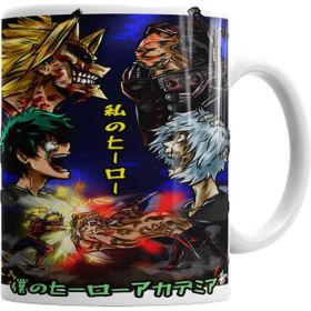Baskı Dükkanı KB4452 All Might Vs All For One Porselen Kupa Bardak