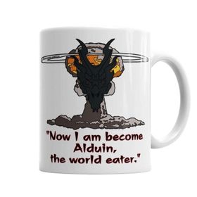 Baskı Dükkanı KB4455 Alduin The World Eater Porselen Kupa Bardak