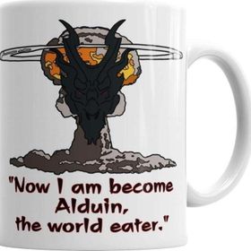 Baskı Dükkanı KB4455 Alduin The World Eater Porselen Kupa Bardak