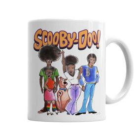 Baskı Dükkanı KB4469 Afro Scooby Exclusıva Do Canario Bastardo Porselen Kupa Bardak