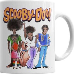 Baskı Dükkanı KB4469 Afro Scooby Exclusıva Do Canario Bastardo Porselen Kupa Bardak