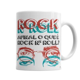 Baskı Dükkanı KB4470 Afinal O Que E Rockroll Porselen Kupa Bardak