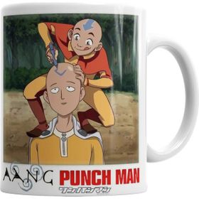 Baskı Dükkanı KB4483 Aang Punch Man Porselen Kupa Bardak
