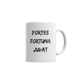 Baskı Dükkanı KB4487 A Sorte Favorece Os Fortes Fortes Fortuna Juvat Kupa Bardak