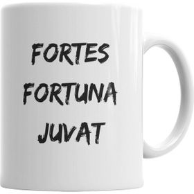Baskı Dükkanı KB4487 A Sorte Favorece Os Fortes Fortes Fortuna Juvat Kupa Bardak