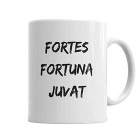 Baskı Dükkanı KB4487 A Sorte Favorece Os Fortes Fortes Fortuna Juvat Kupa Bardak
