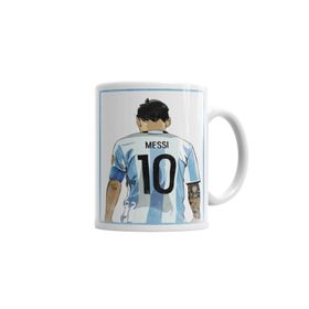 Baskı Dükkanı KB4500 10 Da Argentina Messi Porselen Kupa Bardak