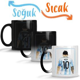 Baskı Dükkanı KB4500 10 Da Argentina Messi Porselen Kupa Bardak