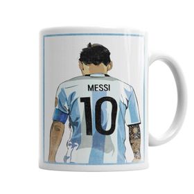 Baskı Dükkanı KB4500 10 Da Argentina Messi Porselen Kupa Bardak