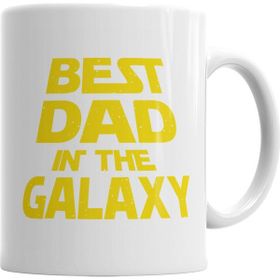 Baskı Dükkanı KB4506 Best Dad In The Galaxy Porselen Kupa Bardak