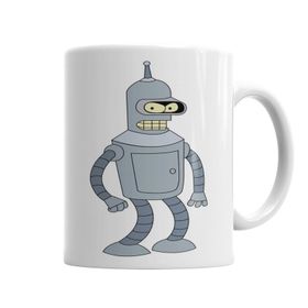 Baskı Dükkanı KB4507 Bender Futurama Porselen Kupa Bardak