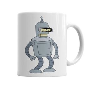 Baskı Dükkanı KB4507 Bender Futurama Porselen Kupa Bardak