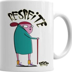 Baskı Dükkanı KB4514 Bekos Arte Urbana Respeite Porselen Kupa Bardak