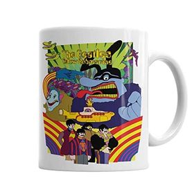 Baskı Dükkanı KB4526 Beatles Yellow Submarine Porselen Kupa Bardak