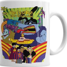Baskı Dükkanı KB4526 Beatles Yellow Submarine Porselen Kupa Bardak