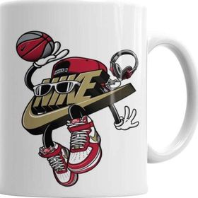 Baskı Dükkanı KB4535 Basketball Nıke Porselen Kupa Bardak