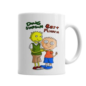 Baskı Dükkanı KB4538 Bart Funnie E Doug Simpson Porselen Kupa Bardak