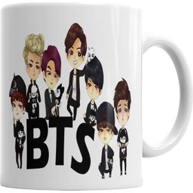 Baskı Dükkanı KB4553 Babylook Kpop Bangtan Boys Bts Team Integrantes Kupa Bardak