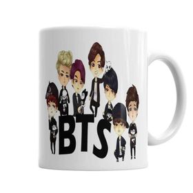 Baskı Dükkanı KB4553 Babylook Kpop Bangtan Boys Bts Team Integrantes Kupa Bardak