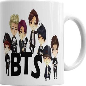 Baskı Dükkanı KB4553 Babylook Kpop Bangtan Boys Bts Team Integrantes Kupa Bardak