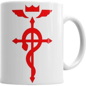 Baskı Dükkanı KB456 Full Metal Alchemist Flamel Sembol Porselen Kupa Bardak